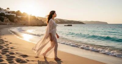 Look estival : la robe plage transparente en mousseline, l'accessoire indispensable après le maillot de bain