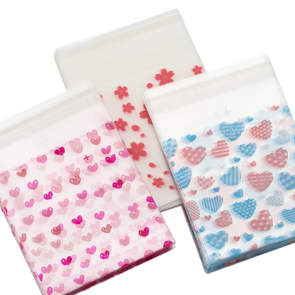 50 pochettes transparentes autocollantes