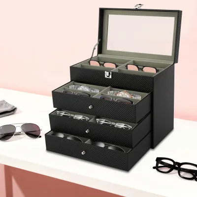 Boîte à lunettes noire, 24 compartiments – image 2