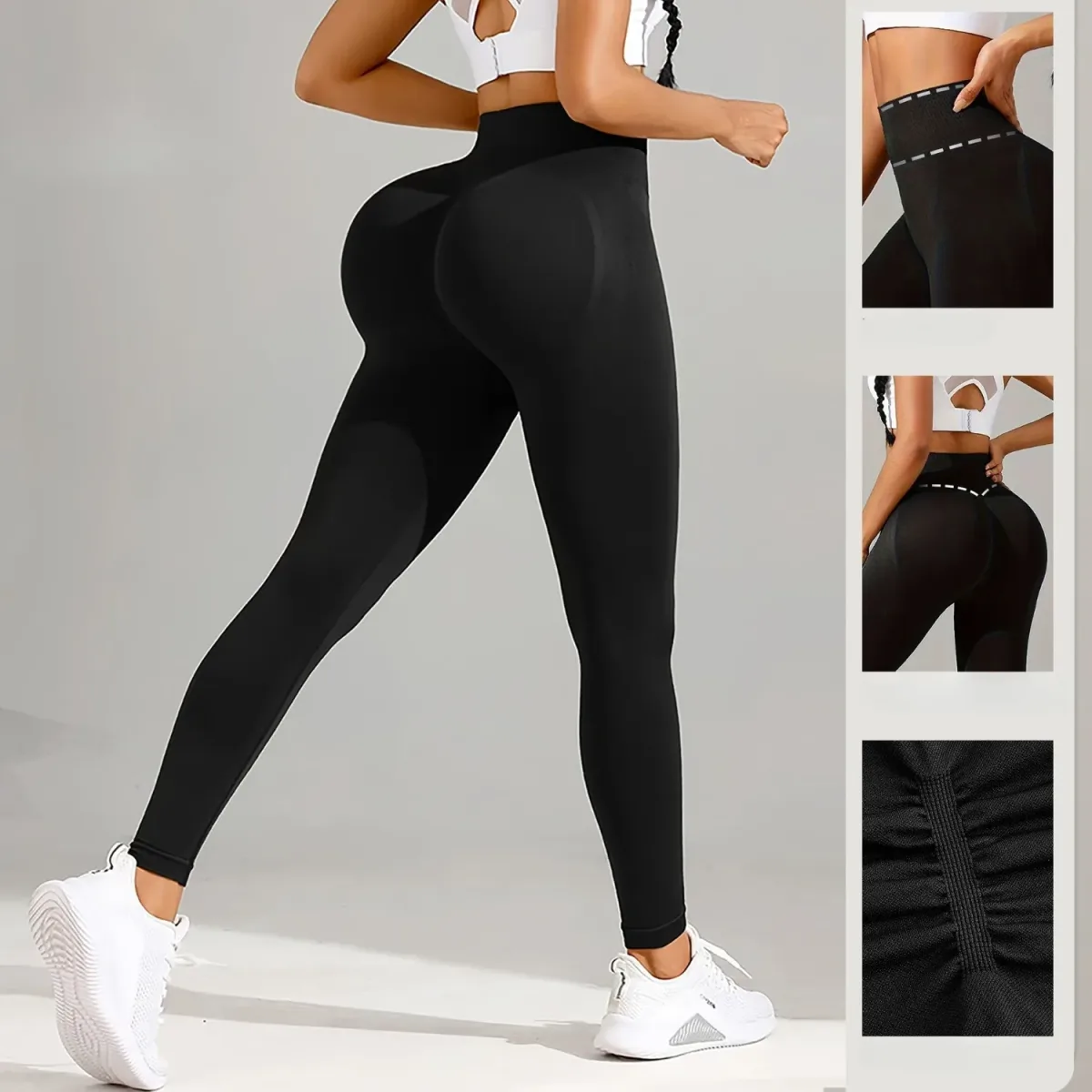 Legging de sport sans couture taille haute