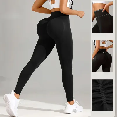 Legging de sport sans couture taille haute