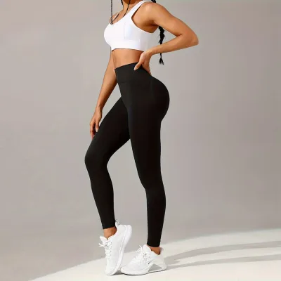 Legging de sport sans couture taille haute – image 3