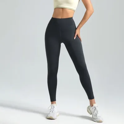Legging de sport taille haute uni – image 2