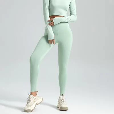 Legging de sport taille haute uni – image 3