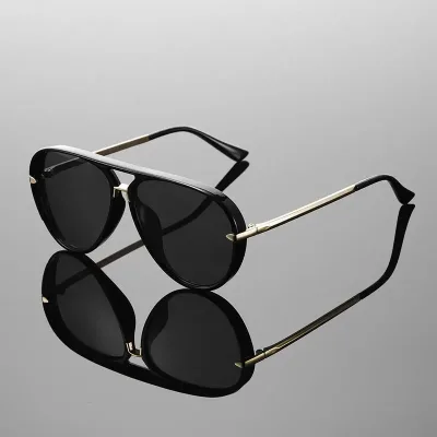 Lunettes de soleil pilote, monture alliage – image 3