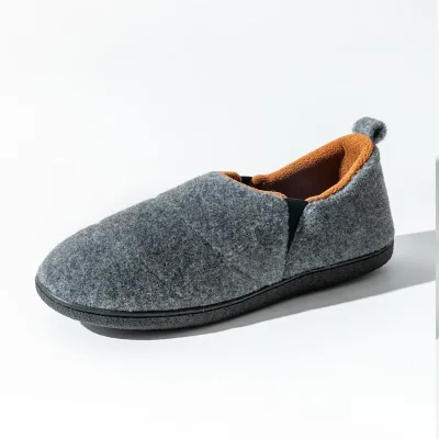 Pantoufles d'hiver pour homme, semelle souple – image 2
