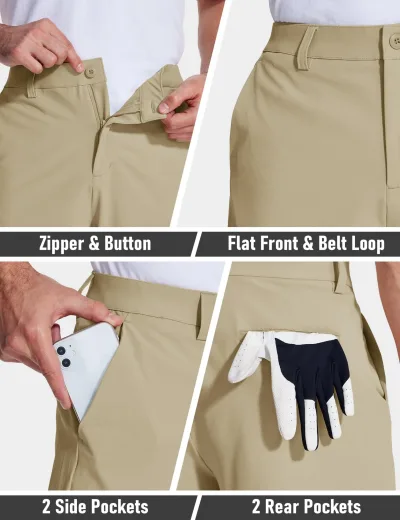 Short de golf et randonnée homme, séchage rapide – image 3