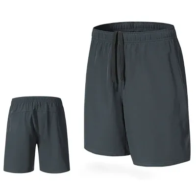 Short de sport homme en polyester, uni – image 2
