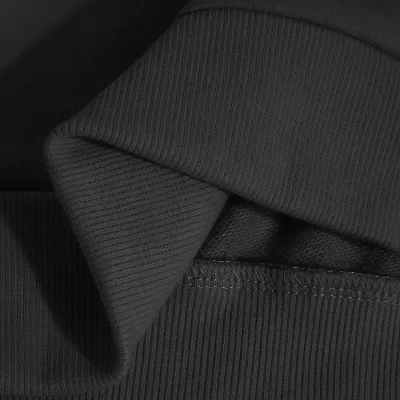 Sweat-shirt fin à col rond en coton – image 3