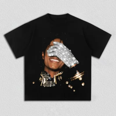T-shirt homme col rond en coton, imprimé