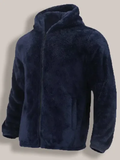 Veste à capuche en molleton de corail homme – image 2