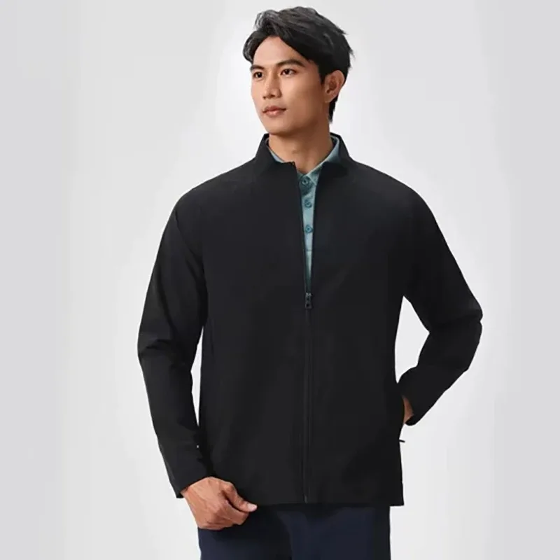 Veste zippée homme en nylon, coupe ajustée