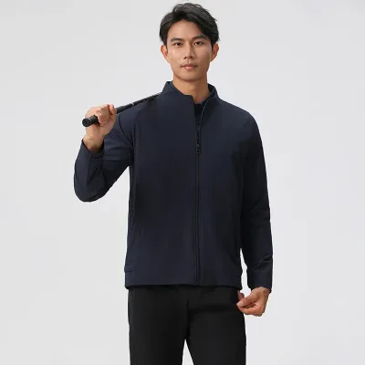 Veste zippée homme en nylon, coupe ajustée – image 3